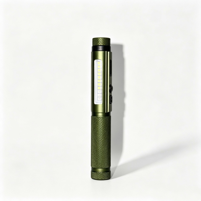 11 Modes Red Laser Pointer LED Pen Flashlight Battery Rechargeable Magnetic Clip Work Light for Inspection Workshop Repair Tool