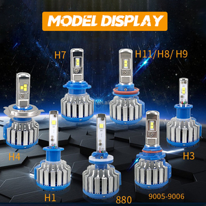 Raych xe bóng đèn đầu đèn T1 80W 8000LM H4 H7 9005 9006 9004 Led Đèn Pha cho xe Luces Led Para ô tô Faro bombillo - Product Image 4