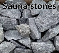 Pierres de sauna en basalte naturel, pierres de sauna à haute résistance thermique pour chauffage de sauna électrique et à bois, vente en gros