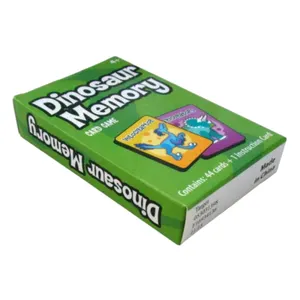 TC Custom Printing Cognitive Cards Parent-child Interactive Education Dinosaur Cards Hot Kindergarten Baby Teaching Play Cards