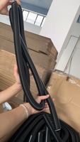 Tuyau de drainage d'aspirateur de rue en spirale flexible en acier PVC noir personnalisé