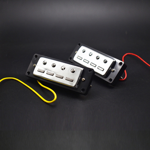 Vente en gros : Micro Humbucker pour Basse à Coque Métallique Scellée, Double Bobine, Quatre Cordes, Faible Bruit, Aimant Alnico, Accessoires <span class=keywords><strong>de</strong></span> Modification pour Basse - Product Image 4