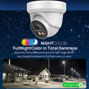 Vikylin 6MP 8MP không thấm nước <span class=keywords><strong>IP</strong></span> tháp pháo an ninh máy ảnh với tầm nhìn ban đêm Microphone và hai chiều âm thanh PoE SD Thẻ lưu trữ tùy chọn - Product Image 3