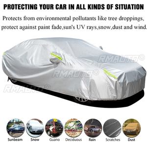 Housse de voiture complète 190T imperméable, anti-UV, anti-poussière, protection extérieure, housse de protection universelle pour SUV, compatible avec VW/Toyota/BMW/Benz/Audi - Product Image 2