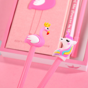 Kawaii <strong>Journal</strong> Stationery School Supplies Study Gift <strong>Tools</strong> Pink Flamingo Notebook Set Note Book Pen Set Diary Day Planner - Product Image 4