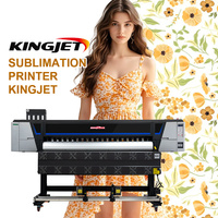 Imprimante jet d'encre numérique KingJet à sublimation, vente directe d'usine, modèle I3200, têtes d'impression 4720 pour transfert thermique et impression textile