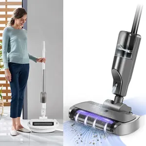 Machine de nettoyage de sol portable rechargeable, aspirateur multifonction sans fil, humide et sec