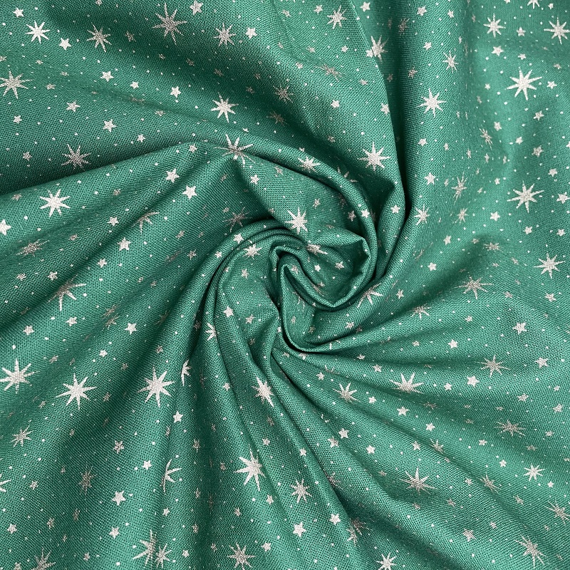 Twinkle Star Printing 100% Cotton Homespun Fabric for Home Textile