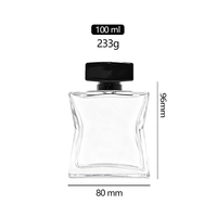 Flacon de parfum unique de 100 ml, flacon de parfum sophistiqué et élégant, flacons de parfum en verre de haute qualité