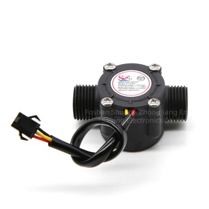 Nâng cấp ZJ-S201 đen/trắng cảm biến lưu lượng chất lỏng Nylon G1/2 ''tuabin lưu lượng kế cho nóng uống nước làm đầy lưu lượng bộ điều khiển - Product Image 1