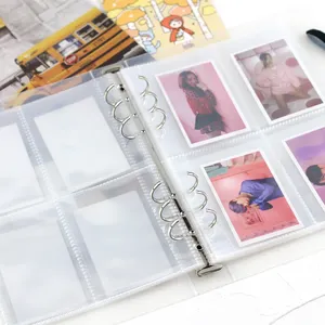 אלבום תמונות fujifilm instax מיני כיס סטנדרטי תשע חור שקוף 25 פנימי-דף קלסר סט PP לאסוף ספר