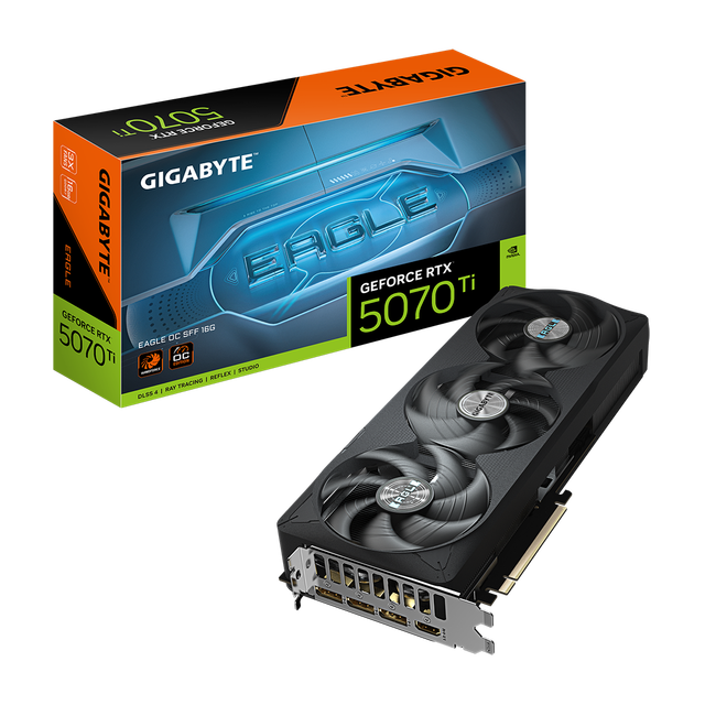 GIGABYTE GeForce RTX 5070 Ti EAGLE OC SFF 16G New Release RTX 5070 Ti Gaming GPU Video Card MXM Condition DP Output Fan