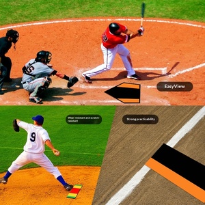 Tapete de Entrenamiento de Béisbol y Sóftbol, Base de Bateo Portátil Antideslizante y Antibacteriana, Zona de Bateo Grande para Práctica - Product Image 3