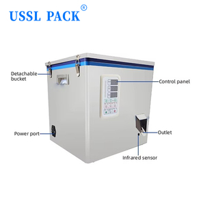 Machine de remplissage rotative LT-SW100 pour granulés, graines, noix et aliments secs, avec alimentation spirale pour l'emballage de particules - Product Image 4