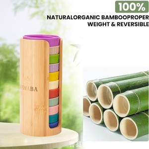 Qoomaba Wooden Lid <b>Storage</b> <b>Rack</b> Round <b>Kitchen</b> Mason Jar Lid Organizer Easy Cleaning Standing Type - Product Image 4