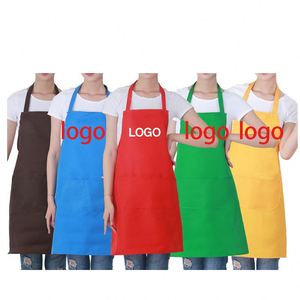 Delantal Personalizado con Logotipo, Delantal de Cocina de Poliéster Impermeable de Alta Calidad, Delantal Promocional de Fábrica OEM para Mujeres - Product Image 1