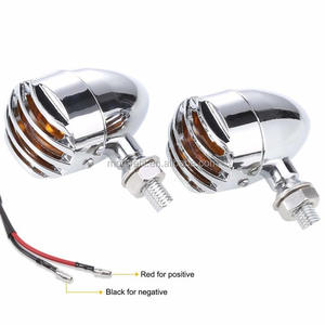 Motorefit 2 Cái Heavy Duty Xe Máy Bật Tín Hiệu Bulb Chỉ Số Blinkers Lights Với Bullet Shape Amber Lens Front Rear Rẽ - Product Image 6