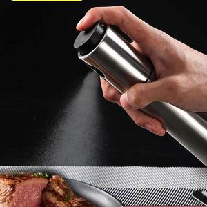 Atomizador de Aceite de Oliva Ecológico de Acero Inoxidable Plateado de 100 ml, con Logotipo Personalizado, para Cocinar y Acampar - Product Image 3