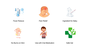 Parche de enfriamiento de hidrogel Premium para reducir la fiebre, <span class=keywords><strong>migraña</strong></span>, adecuado para aliviar el dolor de adultos y niños - Product Image 6