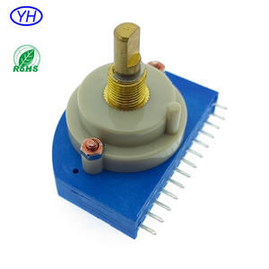 Yuwah Personnalisation de haute qualité 1 2 3 4 pôles pont 5 6 7 8 9 10 11 12 Position 44mm Mini interrupteur rotatif pour sélectionner l'audio - Product Image 4