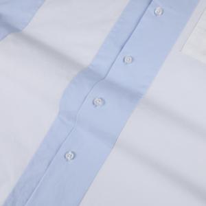 Camicie a <span class=keywords><strong>maniche</strong></span> <span class=keywords><strong>corte</strong></span> a strisce larghe da uomo con Logo personalizzato - Product Image 6