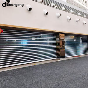 Porte à enroulement en polycarbonate transparente pour centre commercial, vitrine de magasin, avec 80% de transparence, design moderne, automatique - Product Image 2