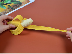 <b>Creative</b> Peeled Banana Design Soft Squishy PU Material Sensory Toy Children's Novelty <b>Gift</b> Office Fun Stress Decompression Toys - Product Image 4