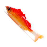 Leurre souple en PVC imprimé en 3D, saumon, 9 cm, lot de 4, appât artificiel sans hameçons, équipement de pêche pour bar, persée, pêche en mer, pêche en bateau