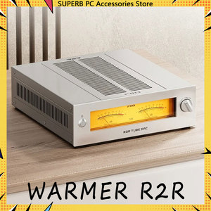 Nouveau <span class=keywords><strong>DAC</strong></span>/Amplificateur à Tubes FiiO WARMER R2R Stéréo Entièrement Équilibré, Architecture R2R 24 bits, Buffer à Tubes JJ E88CC, Entrées USB/Optique/Coaxiales - Product Image 4