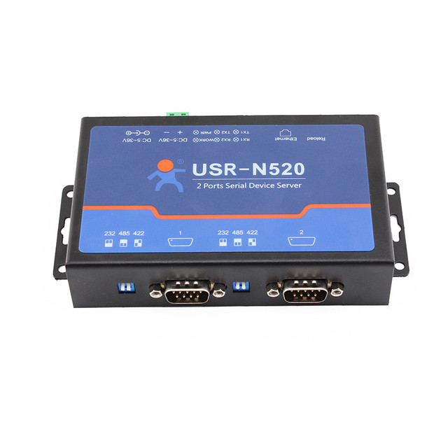 USR-N520 Serial RS232 RS485 to Ethernet TCP/IP Converter with Modbus RTU to TCP and Web Server