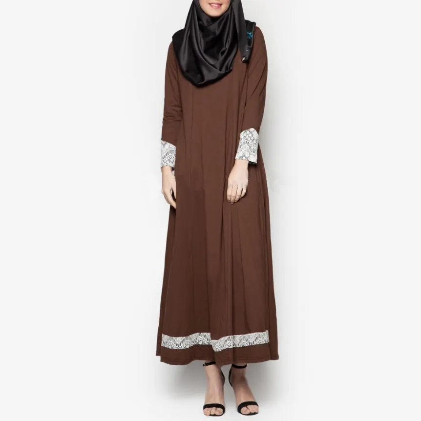 マレーシアのイスラム教徒の長袖ドレス