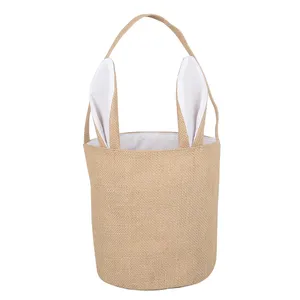 Джутовая круглая сумка с ручками, экологически чистые многоразовые льняные джутовые сумки с ручками для покупок