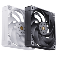 Ventilador para Caja de Ordenador Snowman AS120-FDB de 120 mm con Rodamiento Fluido, Bajo Ruido, 4 Pines PWM, 50000 Horas de Vida Útil, Buena Relación Calidad-Precio, Refrigeración para PC de Escritorio