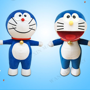 <span class=keywords><strong>Disfraces</strong></span> de <span class=keywords><strong>Carnaval</strong></span> Animal inflable Doraemoning mascota disfraz para adultos Anime Cosplay dibujos animados Robocat Mascotte gato - Product Image 5