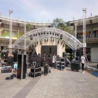 Système de treillis en aluminium pour éclairage et sonorisation de concerts en extérieur