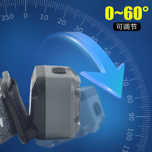 Headlamp Rechargeable Led <b>Light</b> 120 Lm W 10000 H Working Time Outdoor Night Fishing <b>Emergency</b> Use - Product Image 4