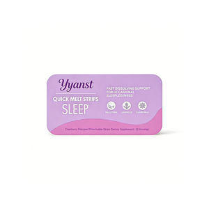 Complément alimentaire de haute qualité à base de mélatonine et d'extrait de racine de valériane pour favoriser le sommeil et améliorer la qualité du sommeil sous forme de bandelettes orales. - Product Image 1
