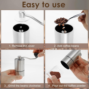 Classical 304 Stainless Steel <b>Coffee</b> Bean Ceramic Burr <b>Grinder</b> Adjustable <b>Coffee</b> Mill Outdoor Manual <b>Coffee</b> <b>Grinder</b> - Product Image 4