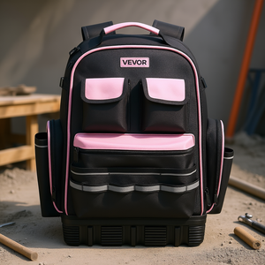 Sac à dos de chantier Vevor, 56 poches, résistant aux déchirures, sac à outils pour électricien, résistant à l'eau, sangles réglables - Product Image 2