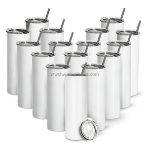 Сублимация 12 унций/20 унций/30 унций изоляционный стакан из нержавеющей стали бутылка для воды кофейная кружка тонкий прямой стакан с ручкой - Product Image 1