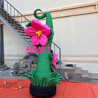 Ballon gonflable de 3m de haut, taille personnalisée, pour décoration d'activités, avec marguerite, pour accessoires de fête.