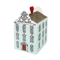 Boîte en papier en forme de maison de dessin animé de style européen YZ, multi-couches, à l'aquarelle, matériaux recyclés, pour mariage, bonbons, pâtisserie