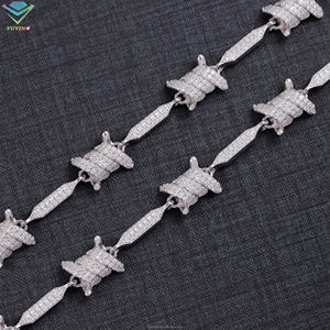 Factory Price Hip Hop Diamond Jewelry Vvs Moissanite 925 Silver 8mm Iced Out for Men Cuban Moissanite Bracelet - Product Image 3