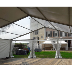 Tenda per Matrimoni all'Aperto con Tetto in PVC Trasparente, Tenda di Lusso in Alluminio per Feste ed Eventi - Product Image 1