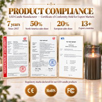 Lampe à bougie pilier en verre LED rechargeable avec télécommande 10 touches, économe en énergie, pour Noël, Halloween, Pâques