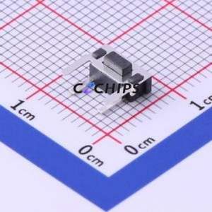 TS-1188A-B-A Tactile Switch Through hole Component THT Switch Single Pole Single Throw Rectangle Button 1.6N Right Angle Insert - Product Image 1