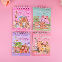 Ensemble de cahiers spirales mignons de style dessin animé, format A7, mini-agenda de poche, cahier portable, papeterie scolaire et de bureau