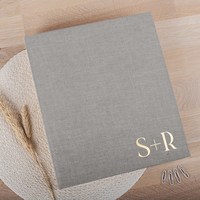 A4 Lin Vegan Cuir Lay Flat Photocard Photo Card Album Dossier de Fichiers Organisateur de Documents 3 4 Classeur à Anneaux pour Kpop Collector