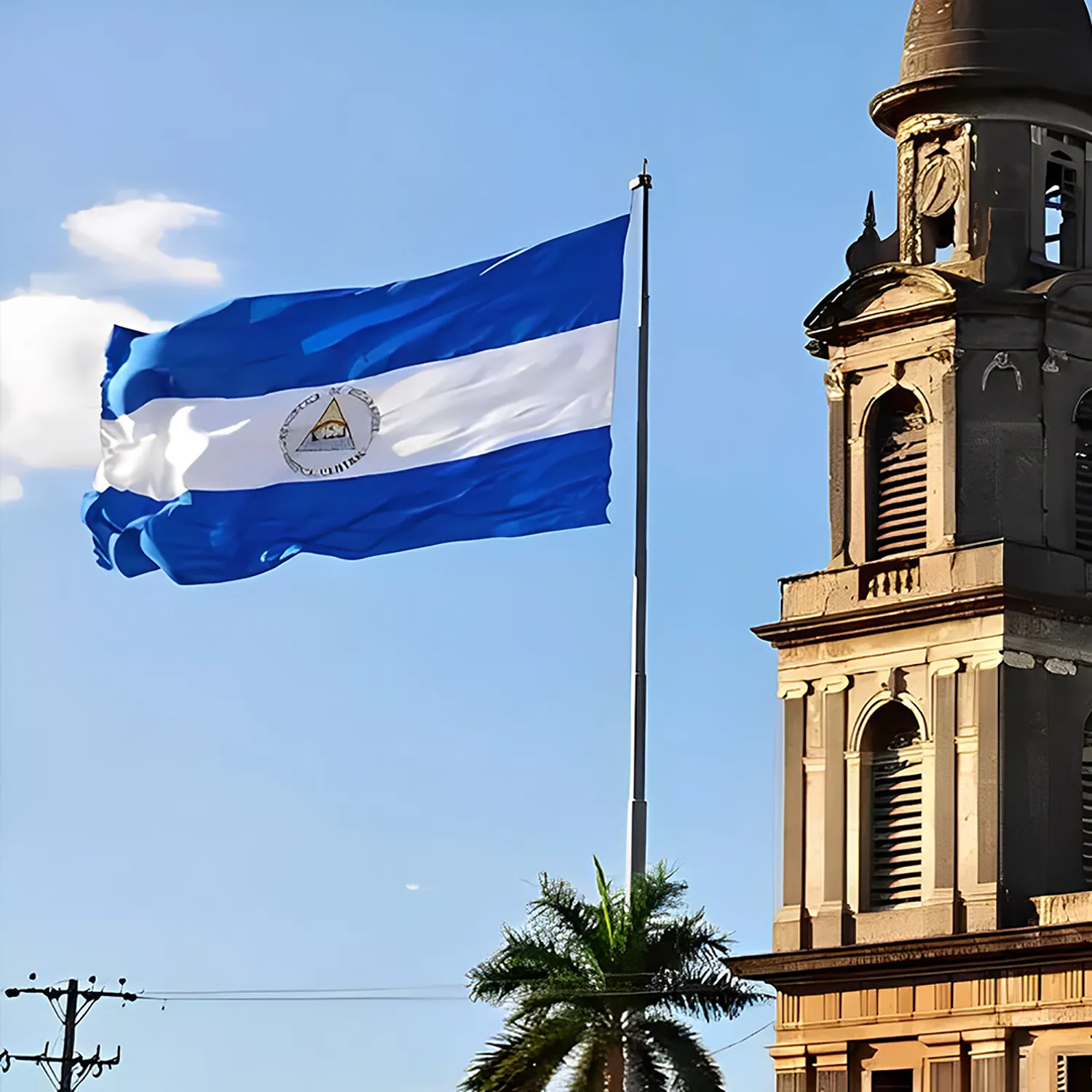 Sản Phẩm Khuyến Mại Cờ Nicaragua Tùy Chỉnh Dày Hai Nút Đồng 3 * 5ft Chất Lượng Cao Bán Sỉ