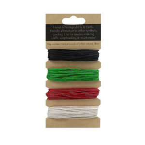 Handmade ขายส่ง <span class=keywords><strong>Kumihimo</strong></span> ธรรมชาติเป็นมิตรกับสิ่งแวดล้อมสาย0.5มม.กัญชาสำหรับเครื่องประดับทำ - Product Image 2